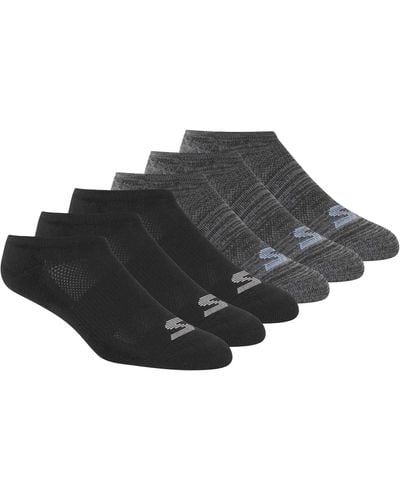Skechers 6 Pack No Show Liners - Black
