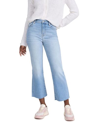 7 For All Mankind Cropped Alexa In Etienne - Blue