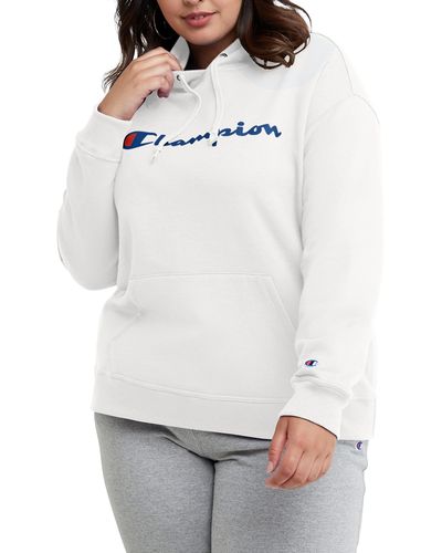 Champion women's powerblend pullover hoodie sales