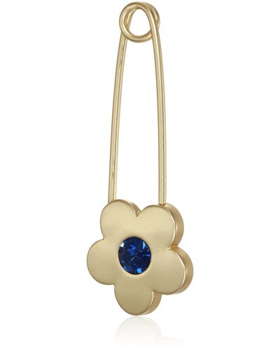 Lucky Brand Flower Set Stone Pin,gold,one Size - Black