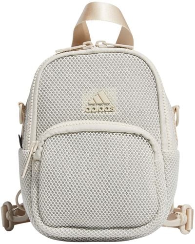 adidas Airmesh Convertible Mini Backpack-Crossbody Bag - Grigio