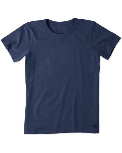 Life Is Good. Crusher T-shirt Solids - Blue