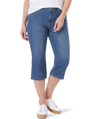 Lee Jeans Relaxed Fit Capri Jean - Blue