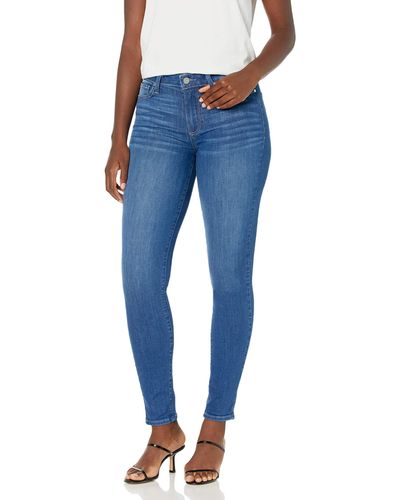 PAIGE Hoxton Transcend High Rise Ultra Skinny Fit Ankle Jean - Blue