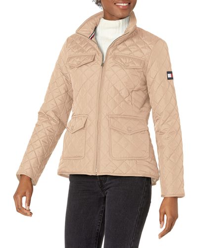 Tommy Hilfiger Quilted Fall Fashion - Natural