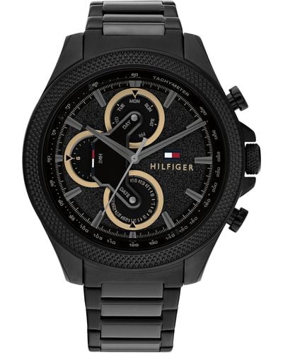 Tommy Hilfiger Stainless Steel Racing-inspired Watch - Black