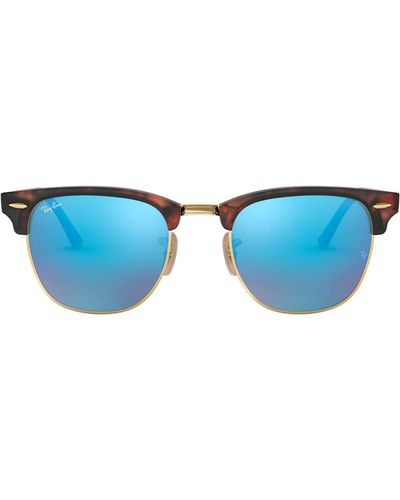 Ray-Ban Rb3016 Clubmaster Square Sunglasses - Black
