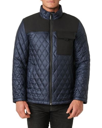 Vince Camuto Quilted Jacket - Blue
