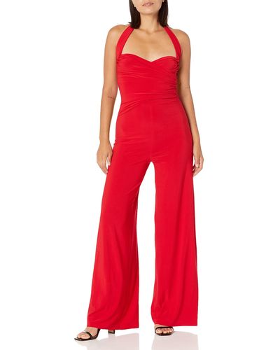 Red Norma Kamali Jumpsuits and rompers for Women | Lyst