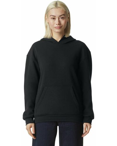 American Apparel Reflex Fleece Pullover Hoodie Sweatshirt - Black