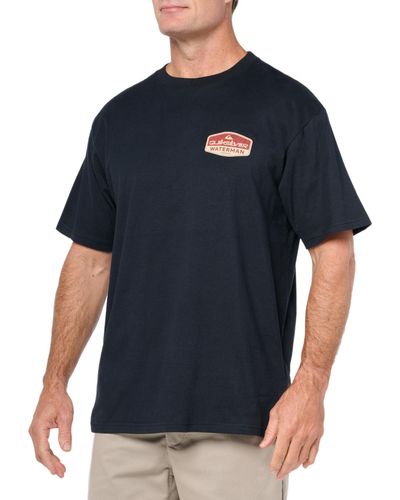 Quiksilver Standard Short Sleeve Tee Shirt - Blue