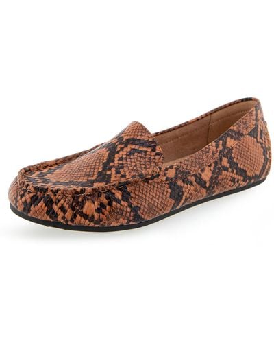 Aerosoles Over Drive Loafer Flat - Brown