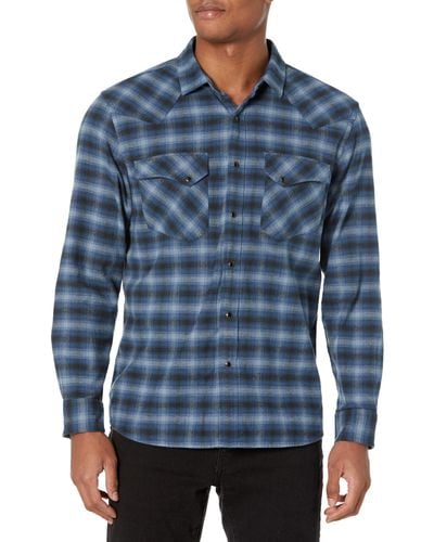 Pendleton Long Sleeve Wyatt Shirt - Blue