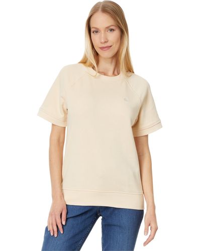 Carhartt Relaxed Fit French Terry Short Sleeve Sweatshirt - Natural