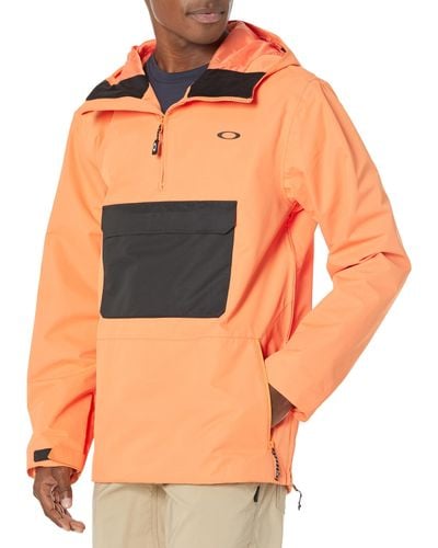 Oakley Divisional Recycled Shell Anorak Jacket - Orange