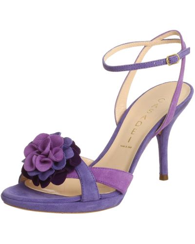 Casadei 8409 Ankle Strap High Heel Sandal,lavendar,5.5 M - Purple