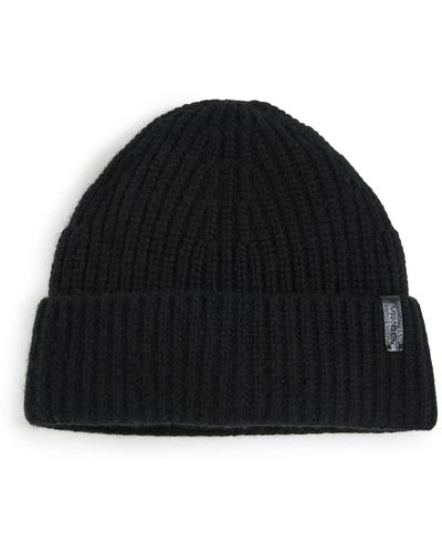 Vince Cashmere Blend Shaker Stitch Knit Hat - Black