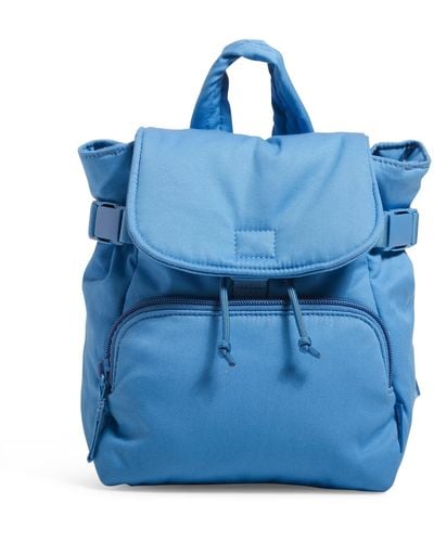Vera Bradley Cotton Utility Mini Backpack Purse - Blue