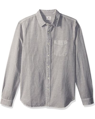AG Jeans Colton Long Sleeve Button Down - Gray