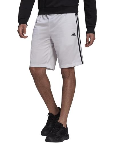 adidas Big & Tall Warm-up Tricot Regular 3-stripes Shorts - Multicolor
