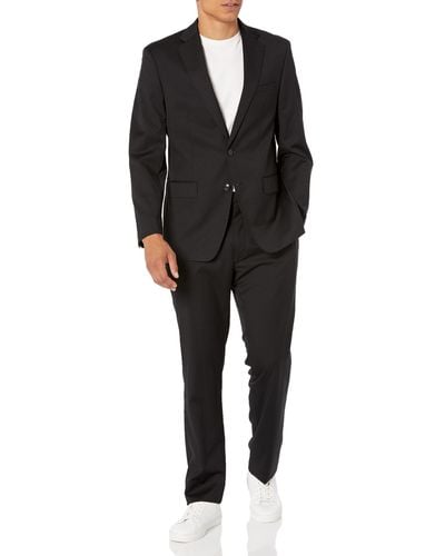 Calvin Klein Slim Fit Performance Wool Stylish & Comfortable Formal Suit For - Black