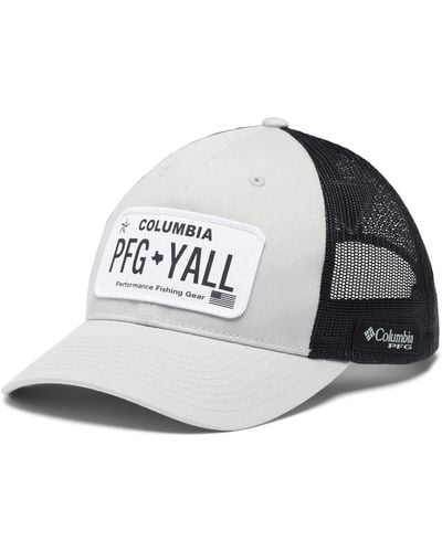 Columbia Pfg Trucker Patch Snap Back - White