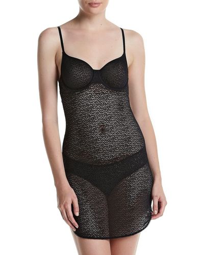 DKNY Modern Lace Unlined Chemise - Black