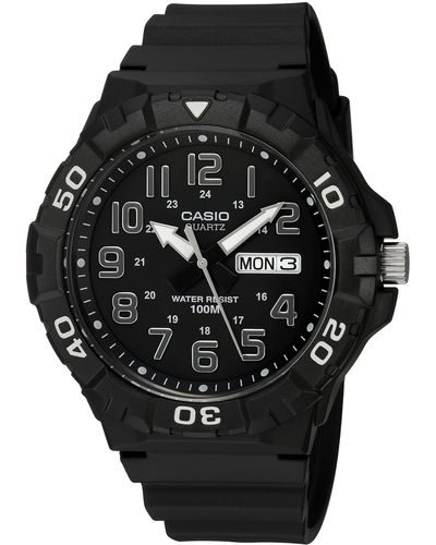 G-Shock Mrw-210h-1avcf Diver Style Analog Display Quartz Black Watch