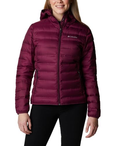 Columbia Lake 22 Down Hooded Jacket - Red