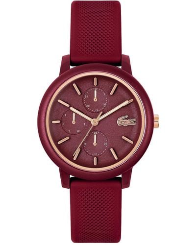 Lacoste .12.12 Multifunction Watch Collection: A Contemporary Elegance In Monochrome - Red