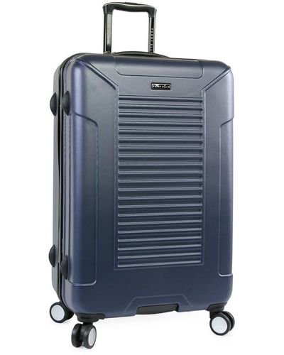 Perry Ellis Bauer 29" Hardside Checked Spinner Luggage - Blue