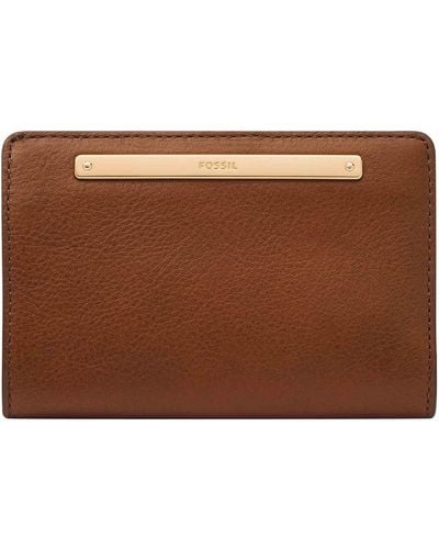 Fossil Liza Leather Wallet Multifunction - Brown