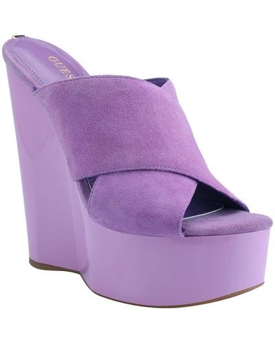 Guess Teisha Wedge Sandal - Purple