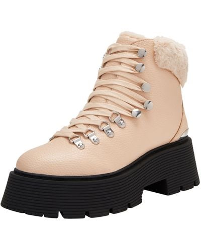 Katy Perry The Jenifer Lace Up Bootie Fashion Boot - Natural
