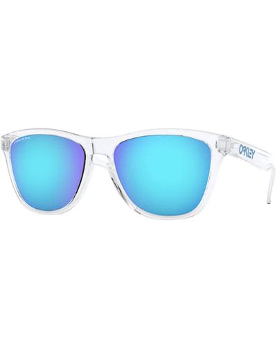 Oakley Oo9245 Frogskins Asian Fit Rectangular Sunglasses - Blue