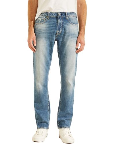 Guess Regular Straight Faded Jeans - Blue