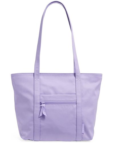 Vera Bradley Cotton Small Vera Tote Bag - Purple