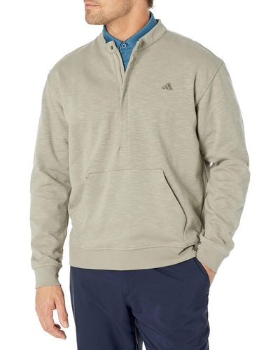 adidas Go-to Quarter Zip Pullover in Gray for Men