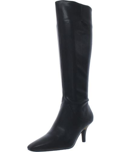 Franco Sarto Lyla Faux Leather Wide Calf Knee-high Boots - Black