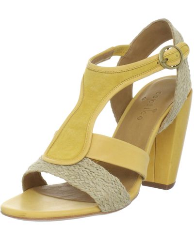 Coclico Olimpia T-strap Sandal,jute/sunny/maize,38 Eu - Yellow