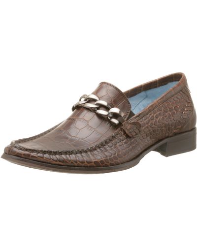 Steve Madden Millers Fashion Dress Shoe,tan Croco,10 M - Brown
