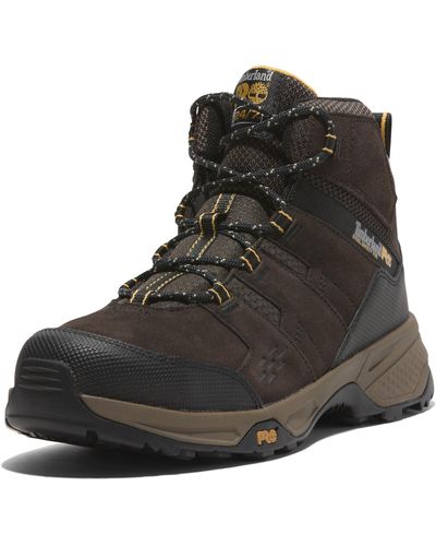 Timberland Switchback Lt 6 Inch Steel Safety Toe Static Dissipative Industrial Work Hiker Boots - Black
