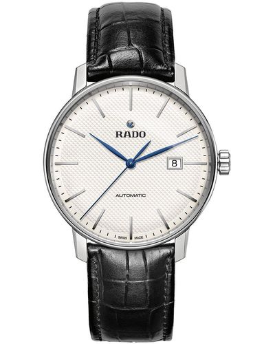 Rado Coupole Classic Leather Swiss Automatic Watch - White