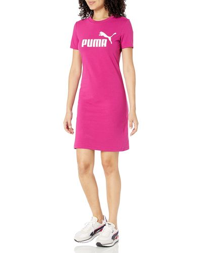 PUMA Essentials Slim Tee Dress - Pink