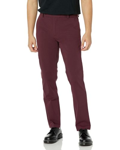 Dockers City Trouser Slim Fit Smart 360 Tech Pants, - Red