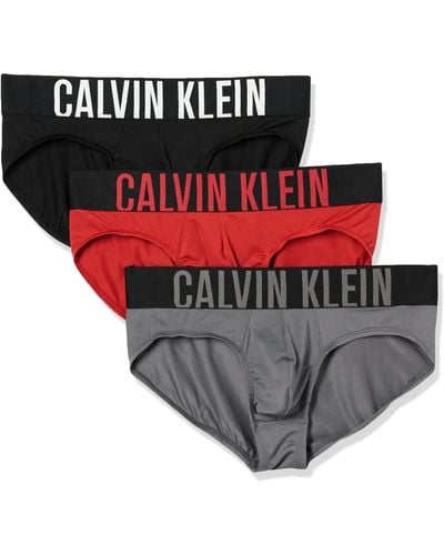 Calvin Klein Intense Power 3-pack Hip Brief - Red
