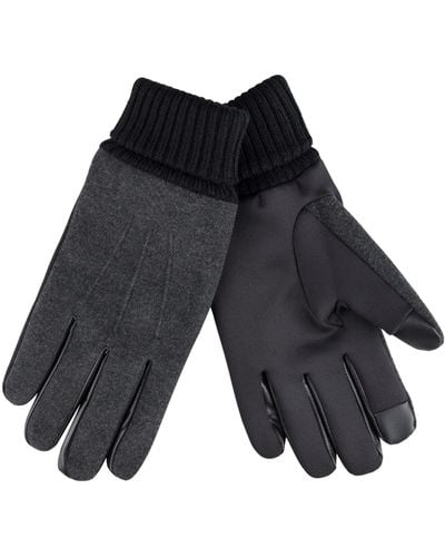 Dockers Wool Glove W Ribbed Cuff - Blue