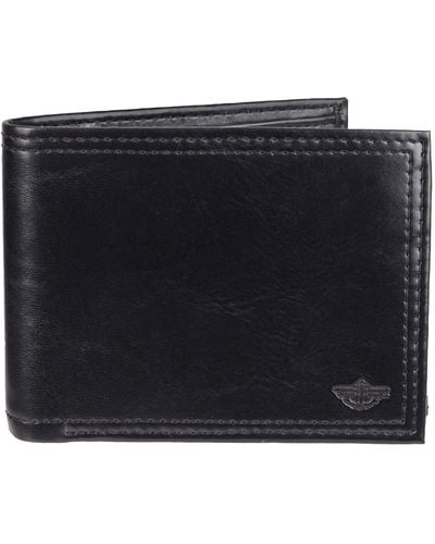 Dockers Leather Traveler Wallet - Black