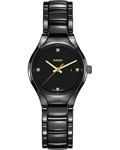 Rado True Swiss Quartz Watch - Black