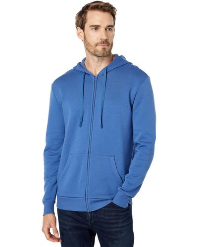 Alternative Apparel Eco-cozy Fleece Zip Hoodie - Blue